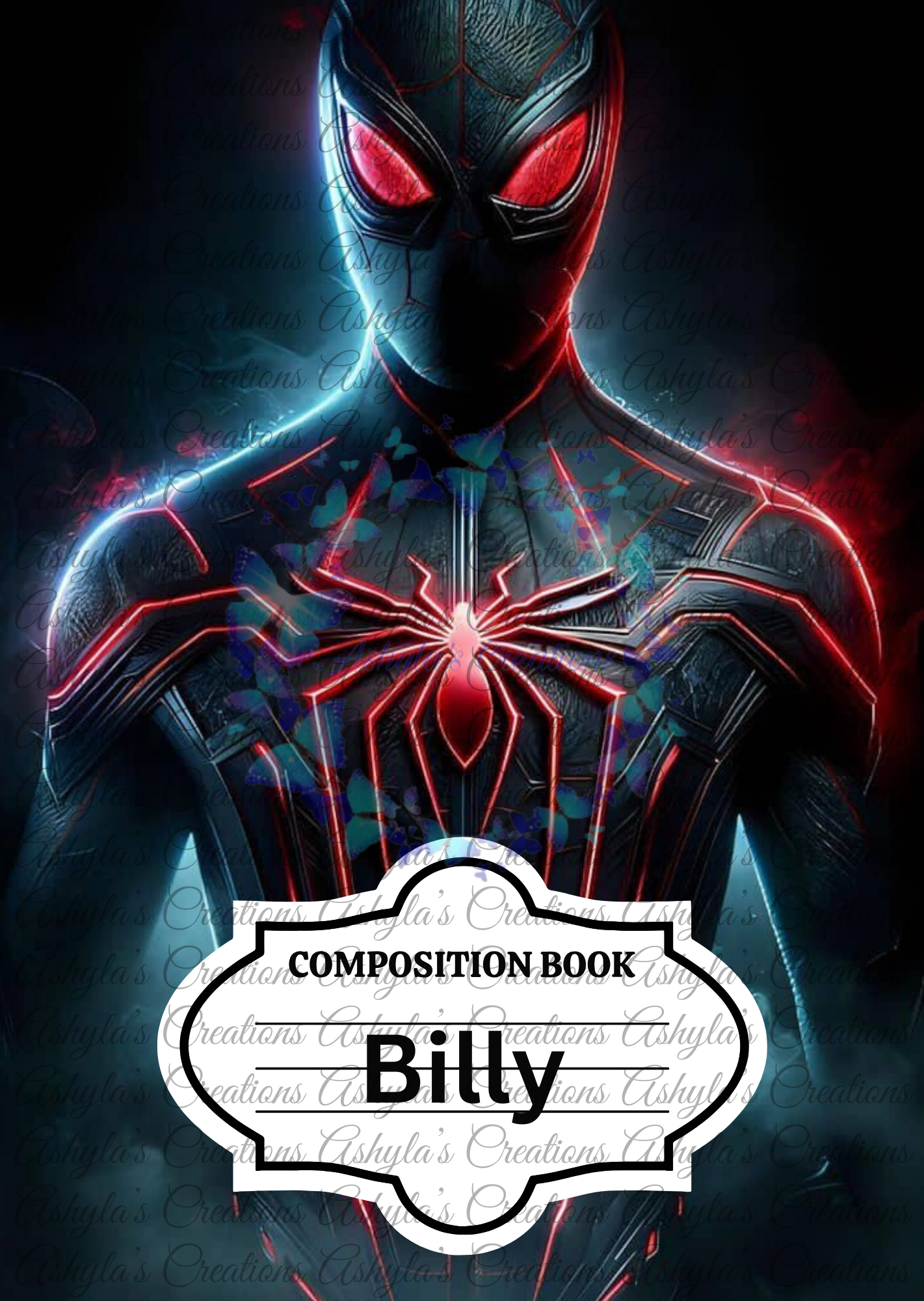 Customized Composition Notebook (colors may vary depending on the screen)