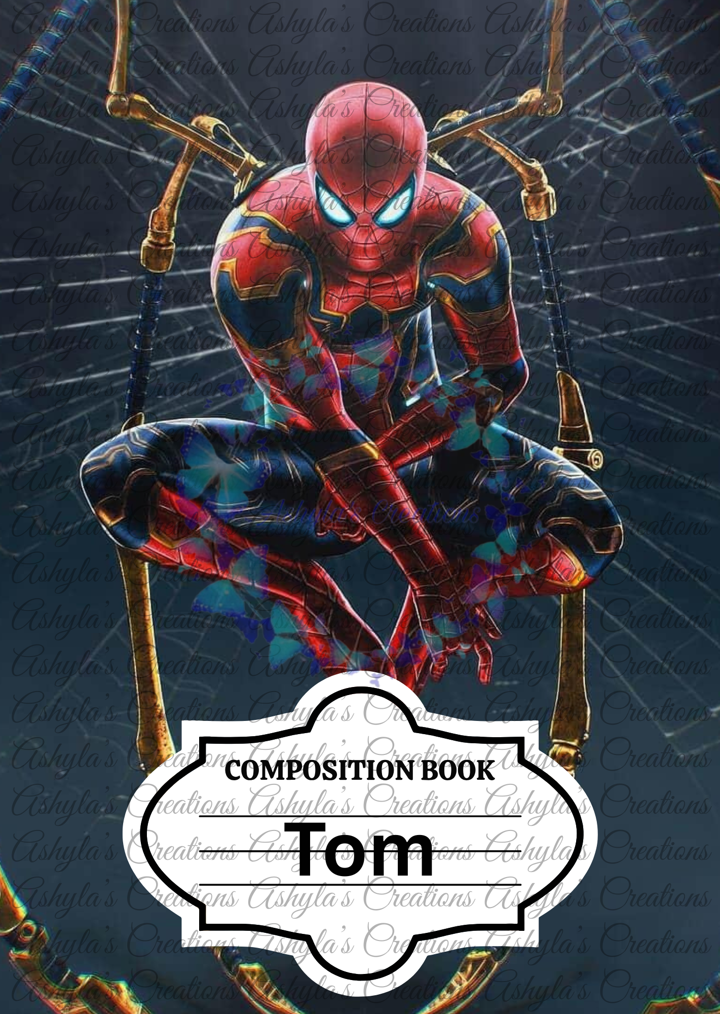 Customized Composition Notebook (colors may vary depending on the screen)