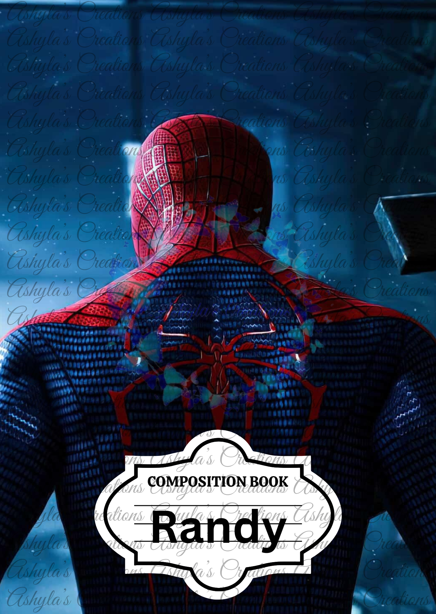 Customized Composition Notebook (colors may vary depending on the screen)