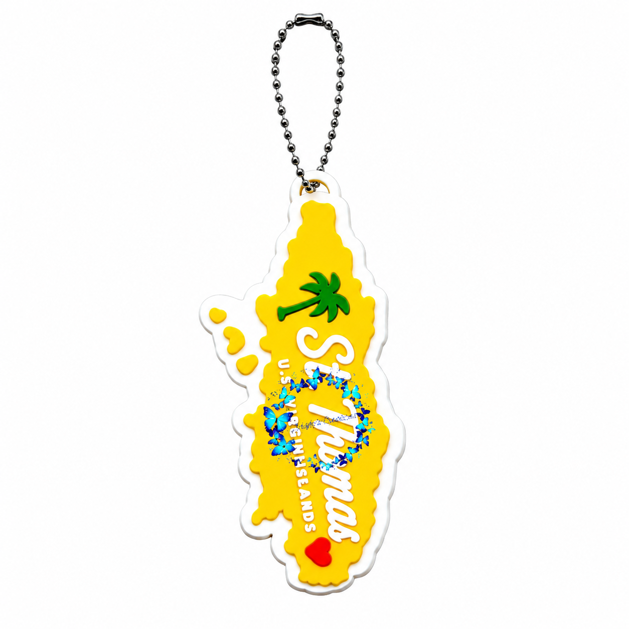 St. Thomas Shape Keychain