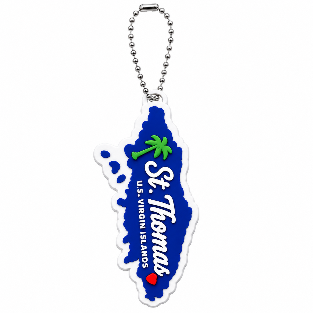 St. Thomas Shape Keychain
