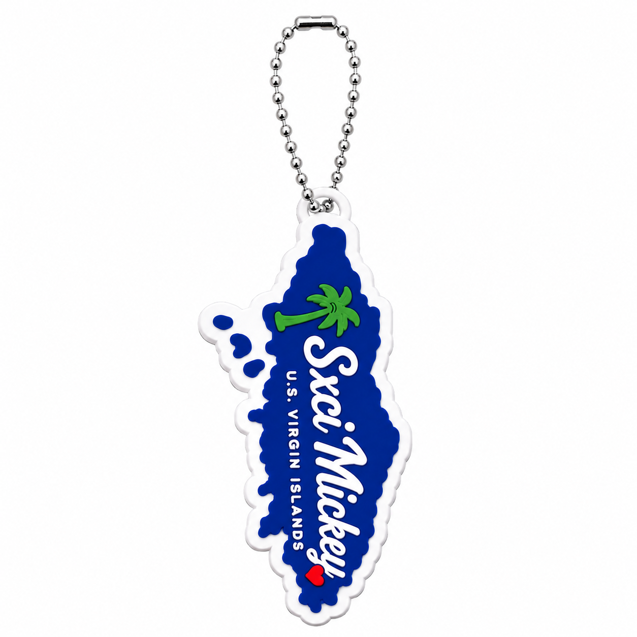St. Thomas Shape Keychain